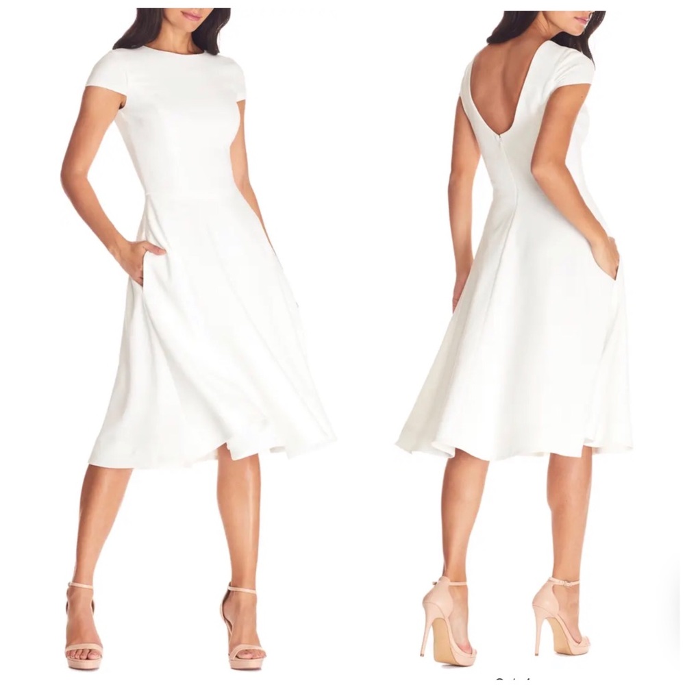NWT DRESS THE POPULATION Livia Fit & Flare Dress Size S